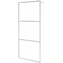 vidaXL Begehbare Duschwand mit voll mattiertem ESG-Glas 80x195 cm