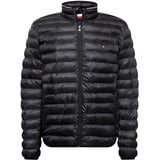 Tommy Hilfiger Herren Kern packbare runde Jacke, Schwarz M