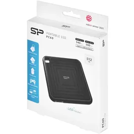 Silicon Power PC60 512 GB USB 3.2 Schwarz SP512GBPSDPC60CK