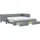 vidaXL Tagesbett Ausziehbar mit Schubladen Hellgrau 90x190 cm Stoff