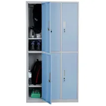 MCW Schließfach Preston T829, Schließfachschrank Wertfachschrank Spind, Metall 6 Fächer