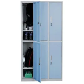MCW Schließfach Preston T829, Schließfachschrank Wertfachschrank Spind, Metall 6 Fächer