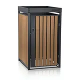 Zelsius Mülltonnenbox mit Pflanzdach 68 x 80 x 124 cm grau