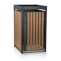 Zelsius Mülltonnenbox mit Pflanzdach 68 x 80 x 124 cm grau