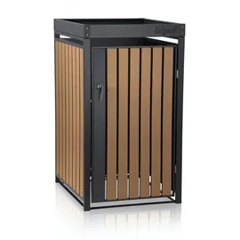 Zelsius Mülltonnenbox mit Pflanzdach 68 x 80 x 124 cm grau