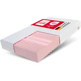 Fdm Matratze 140x200 cm Härtegrad H3 H4 Höhe 24 cm Kaltschaummatratze Doppelseitige Rollmatratze HR-Schaum 7 Komfortzonen mit Hypoallergenem Waschbarem Premium-Bezug Oeko-Tex Comfort Duo MAX Plus