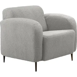 Home Affaire Cocktailsessel HOME AFFAIRE "Marone", silber, B:85cm H:76cm T:90cm, Luxus-Microfser weich 100% Polyester;Struktur fein 100% Polyester, Sessel, Cocktailsessel, auch als 2-Sitzer und 3-Sitzer erhältlich