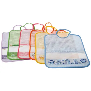 Bubabù BAV275 Lätzchen mit Gummizug zum Besticken für Freunde des Waldes, große Lätzchen aus Frottee, 100% Baumwolle, hergestellt in Italien, 29 x 32 cm