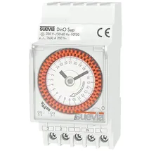 SUEVIA SU290132 Zeitschaltuhr für Hutschiene DinO Sup D 230 V/AC Tagesprogramm