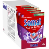 SOMAT All in 1 Extra Spülmaschinen Tabs 8x26, Geschirrspül Tabs für strahlend sauberes Geschirr auch im Niedrigtemperatur-, Kurz- & Eco-Programm, entfernt Eingekrustetes und sorgt für brillanten Glanz