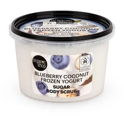 Organic Shop Blaubeere-Kokosnuss gefrorener Joghurt Zucker Körperpeeling 250ml 0,25 l