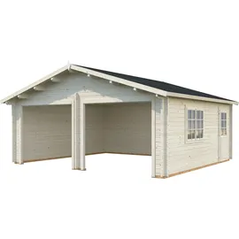 Palmako Holzgarage Roger ohne Tor 575 cm x 510 cm