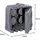 Trio Garten Steckdose Steinoptik Kunststoff IP44 4 Steckdosen 5m grau