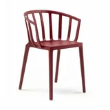 Kartell - Venice Mat Stuhl, burgund