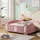 XDOVET Kinderbett Crown Cartoon 140 x 200 cm rosa mehrfarbig