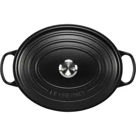 Le Creuset Signature Bräter 33 cm oval schwarz glänzend