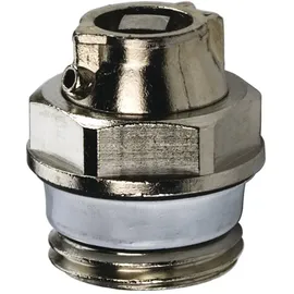 Flamco Luftstopfen C Exclusiv G 1/2" Außengewinde Messing vernickelt Metall Auslauf, schwenkbar