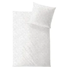 Hefel Paisley Gestreift Weiß 40 x 60 cm