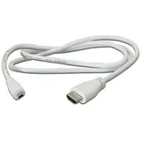 Raspberry HDMI-Kabel 1x HDMI-Stecker - 1x HDMI-Stecker D Micro 1 m Weiß