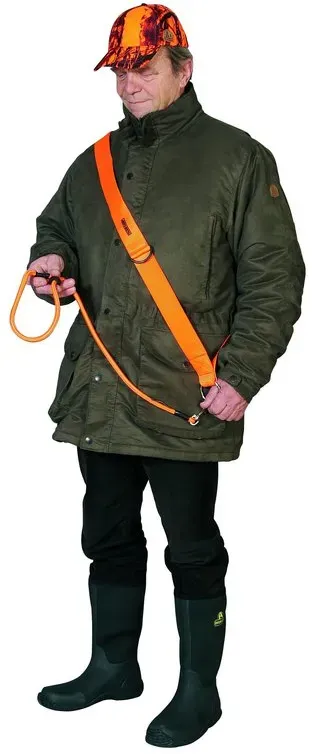 Farm-Land 90-1-203 Bergehilfe Umhängeleine Hundeleine Hund Jagd Leine Signal Orange Wild