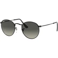Ray-Ban Unisex-Erwachsene Round Metal RB3447N-002/71-53 Sonnenbrille, Schwarz (Black), 50 - 50 (M)
