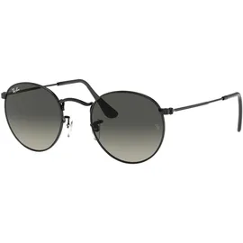 Ray-Ban Unisex-Erwachsene Round Metal RB3447N-002/71-53 Sonnenbrille, Schwarz (Black), 50 - 50 (M)