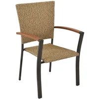 Merxx Teramo Gartensessel Stapelbar 2er-Set Polyrattan