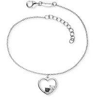 Engelsrufer Yin Yang Herz Armband silberfarben ERB-YIYAHEART-ZI Größe 20 cm