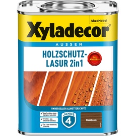 Xyladecor Holzschutz-Lasur 2 in 1 750 ml nussbaum matt