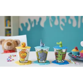 LEONARDO BAMBINI 1 Kinderbecherset Löwe Krokodil Elefant 9-teilig