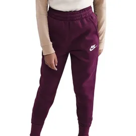 Nike Mädchen Trainingshose Club Fleece Pants FD2921-610 128-137 - bordeaux/bordeaux/white - 128-137
