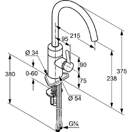 Kludi E-Go chrom 422000575