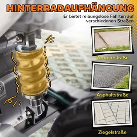 aiyaplay Kinder Elektro-Motorrad 12V orange (1-tlg)