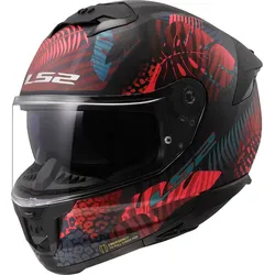 LS2 FF808 Stream II Jungle Helm, zwart-rood-blauw, 2XL Voorman