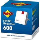 AVM FRITZ!Repeater 600 WLAN-Repeater, WPS, WLAN Mesh Ver­stär­ker bis zu 600 MBit/s (2,4 GHz) weiß