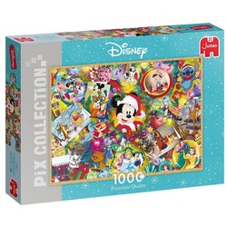Jumbo Spiele Puzzle Disney Pix Collection Weihnachten, 1000 Puzzleteile bunt