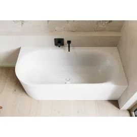 Bette BetteLux Oval V Silhouette Eckbadewanne 185 x 85 cm (3436-000CELVS)