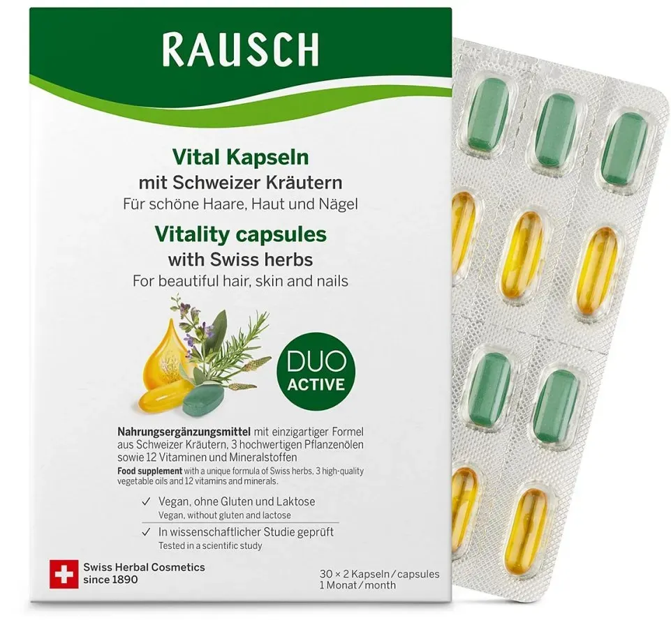 Rausch Vital Kapseln M.schweizer Kräuter 1 Monat