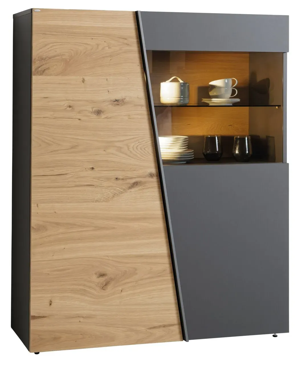 Voglauer Highboard BEZATONO LIVING - B/H/T ca. 96,00x138,00x42,30