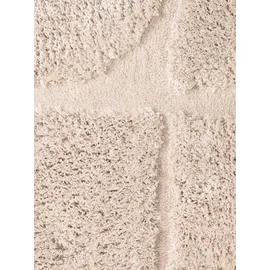Ted Baker Jasper Hochflorteppich 80 x 150 cm Creme