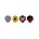 30er-Set Bunt/Blau