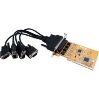 Exsys PCI-Karte 4S RS-232 m.Octopus Kabel, Kontrollerkarte