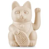 DONKEY Lucky Cat Ocher - ockerfarbene Winkekatze, japanische Maneki Neko Deko-Katze, 15 cm groß