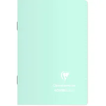 Clairefontaine 941681C - Packung mit 10 Heften Koverbook Blush PP, 11x17cm, 48 Blatt kariert, farbig sortiert, 1 Pack