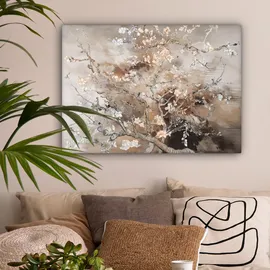 onlywow Leinwand Bilder Mandelblüte | Gr.: 80x60 cm