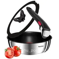 TEFAL INGENIO EMOTION SCHMORPFANNE 24 CM + GLASDECKEL + AMNEHMBARER GRIFF PFANNE