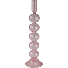 AM Design Kerzenleuchter »Stabkerzenhalter aus Glas«, (Set, 2 St.), Höhe ca. 30 cm, rosa