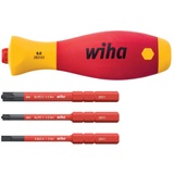 Wiha Schraubendreher mit Bithalter Set SoftFinish slimVario electric 4-tlg. mit slimBits