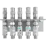 axing/skt QEW 9-06 Erdungswinkel 9-fach für Multischalter SPU 9xx-06 Überspannungs-Schutzgerät Potenzialausgleich Metall