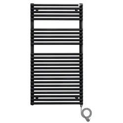Zehnder Handtuchwärmer „Forma Spa“ 59,6 × 181,1 cm in Traffic Black (RAL 9017)